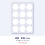 Etikety A4 B10 Ø 60 (kruh)