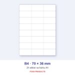 Etikety A4 B4 70 × 36