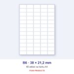 Etikety A4 B6 38 × 21,2