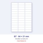 Etikety A4 B7 64 × 21