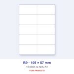 Etikety A4 B9 105 × 57