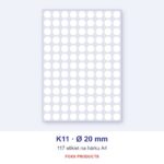 Etikety A4 K11 Ø 20 (kruh)