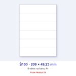 Etikety A4 Š100 209 × 49,23