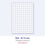 Etikety A4 Š44 Ø 15 (kruh)
