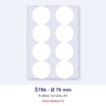 Etikety A4 Š78b Ø 76 (kruh)