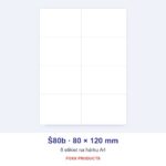 Etikety A4 Š80b 80 × 120