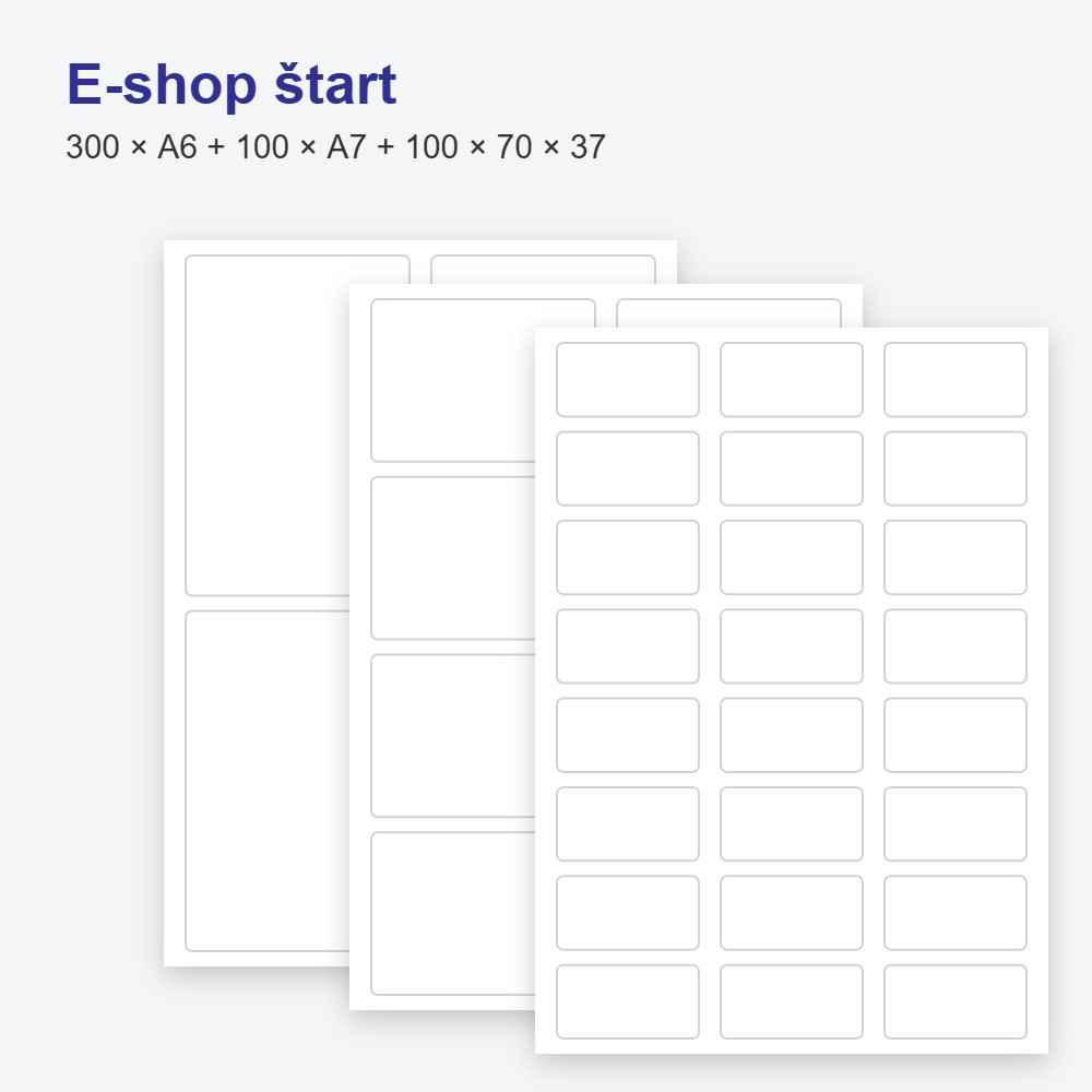 Balík E-shop štart – 500 hárkov A4