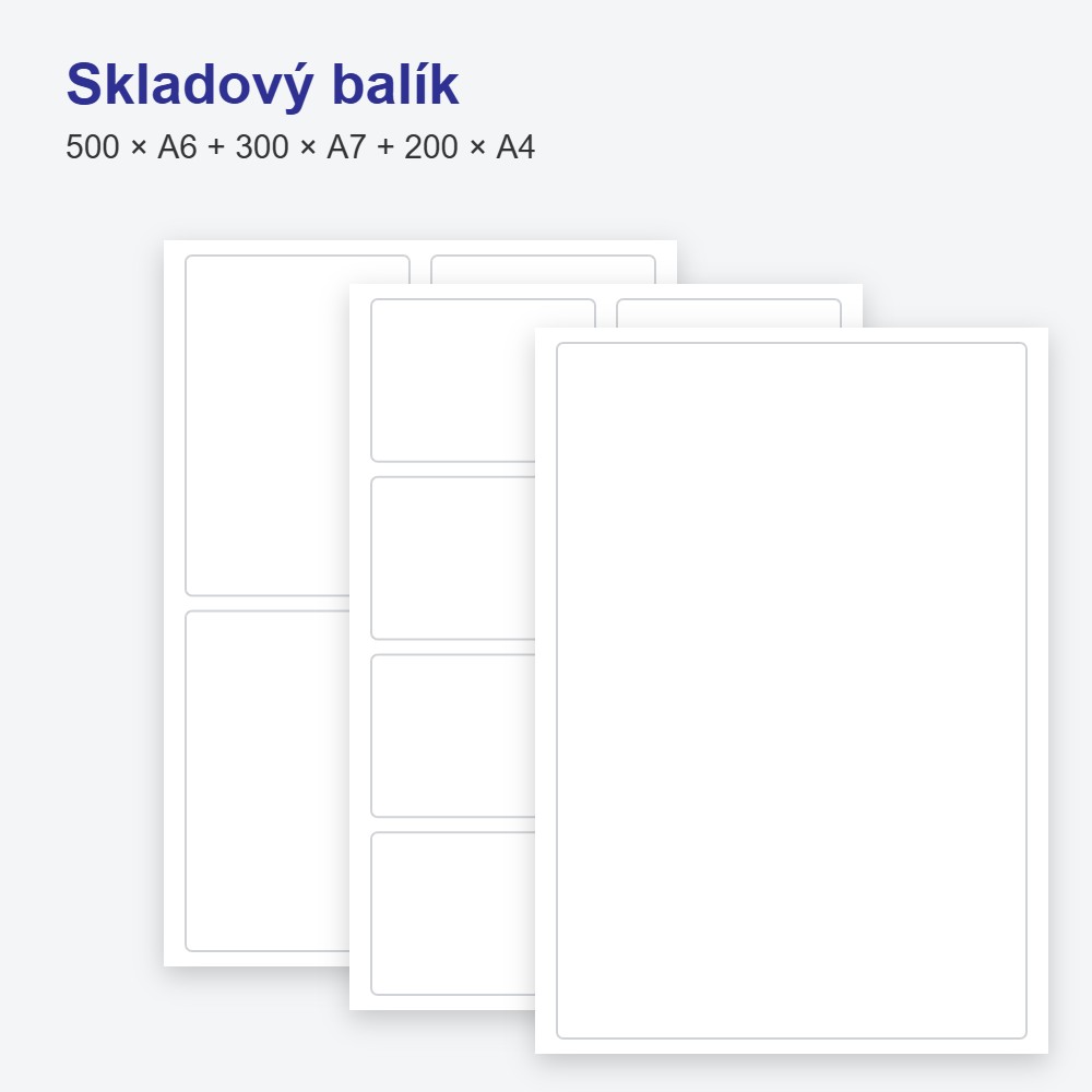 Skladový balík – 1000 hárkov A4