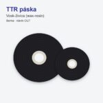 TTR páska vosk-živica – čierna